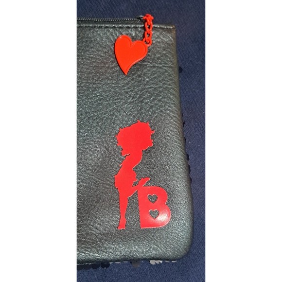 Ipsy Betty Boop Small/Medium Sequin Empty Cosmetic Makeup Zippered Bags Set of 2 - Picture 5 of 9